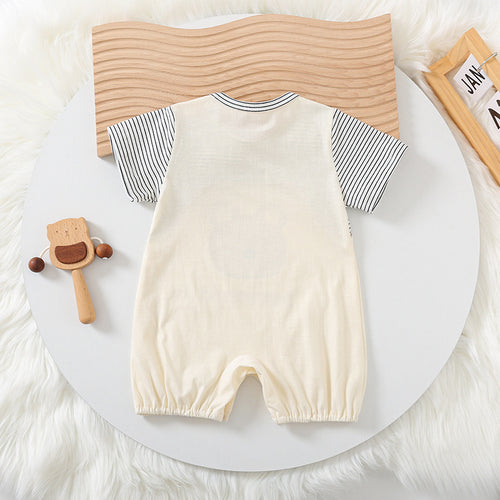 Cartoon bear baby romper - supplier image